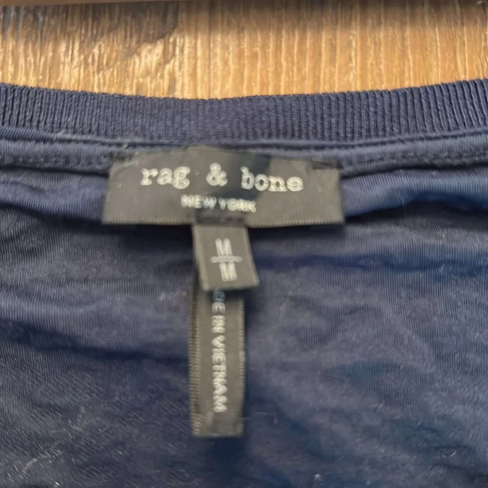 Rag and bone navy long sleeve - Picture 3 of 3